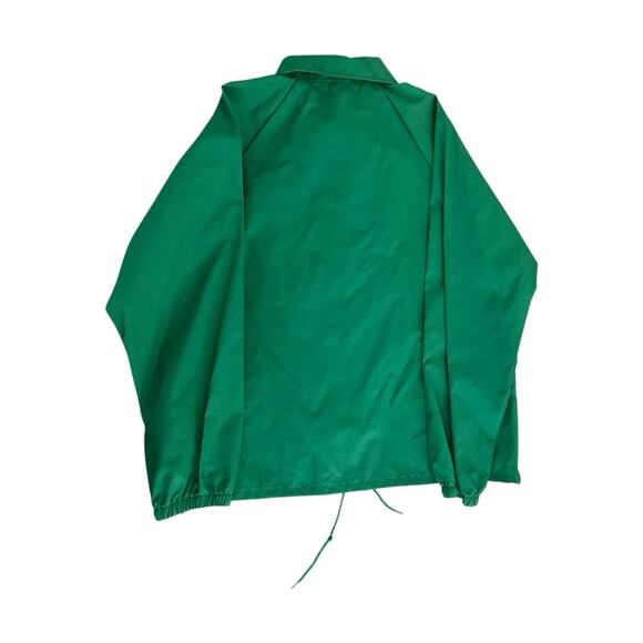 VTG Made In USA Sunkist Soda Snap Up Nylon Jacket Large Green - Picture 7 of 7
